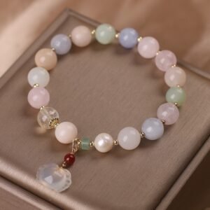 Simple All-match Natural Morganite Bracelet