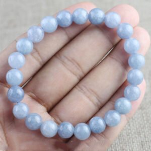 Aquamarine Chalcedony Bracelet Stone Crystal