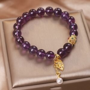 Natural Purple Crystal Bracelet Chinese Descendants Of The Rich