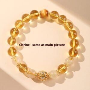 Putuo Mountain Natural Citrine Bracelet Gift For Ladies