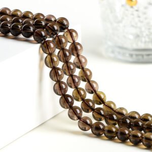 16-Crystal Natural Tea Crystal Loose Beads DIY Accessories Smoke Crystal Tea Crystal Semi-finished Products