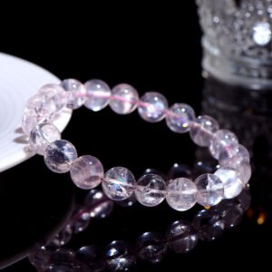 22-Crystal Natural Pink Ascetri Beads Rainbow Pink Crystal Bracelet Crystal Bracelet Wholesale