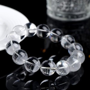 31-Crystal Natural White Ghost Cornucopia Bead Bracelet White Ghost Loose Bead Bracelet Factory Direct Sales