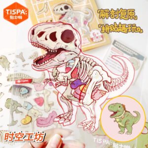 Time And Space Workshop Anatomy Restoration Landscaping Sticker Large Version 3D Three-Dimensional Tyrannosaurus Mermaid DIY Puzzle Sticker
