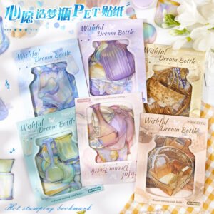 Shiguang Wishes Dream Bottle Series Sticker Pack Ins Wind Bottle Theme Sticker PET Waterproof Sticker Diy Hand Note