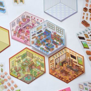 Capabala Cut-free Landscaping Hand Account Three-dimensional Stickers